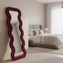 Hanah Home Espejo Cheval Rojo Burdeos